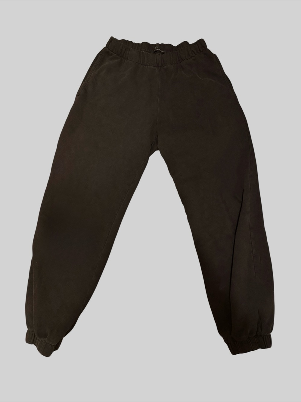 Brandy Melville Black Elastic-Waist Jogger Pants